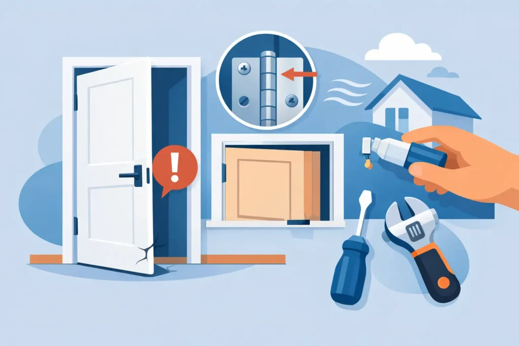 Why Do Doors Stop Closing? Causes and Fixes