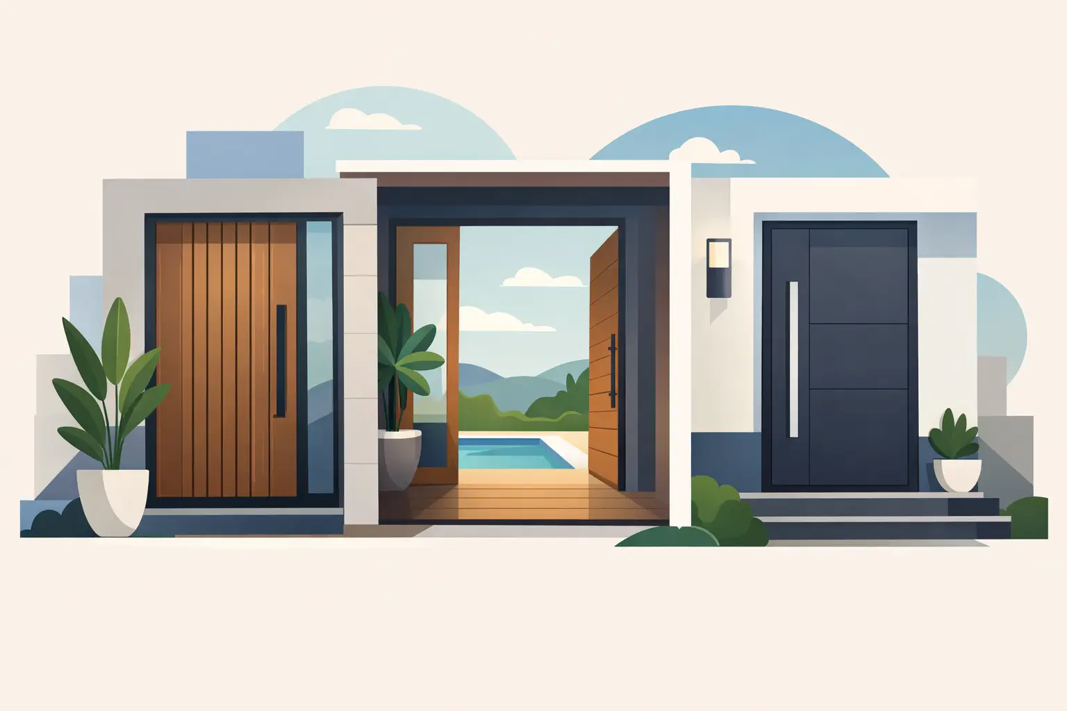 Custom Entrance Doors for Contemporary Homes